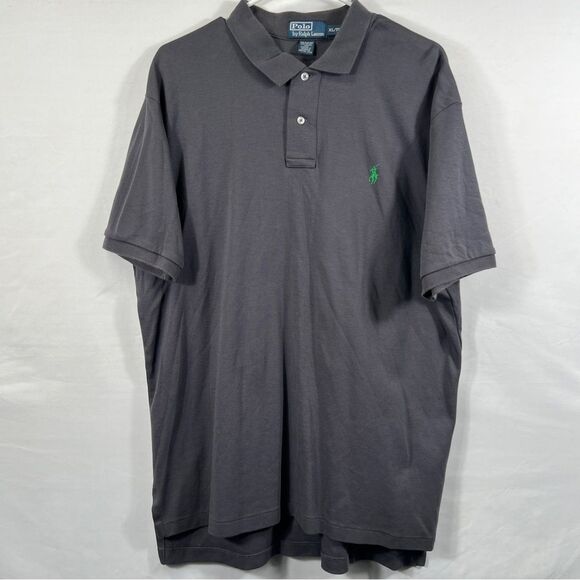 Polo Ralph Lauren Men's Blue/Gray Polo Shirt 0649 - Picture 1 of 12